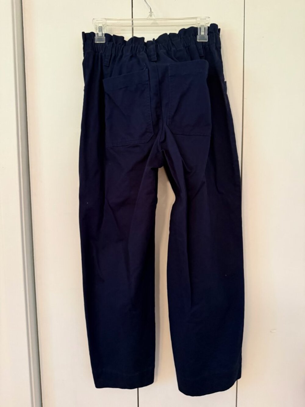 LOFT High Waist, Wide Leg, Cropped Twill Pants - Picture 2 of 9